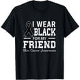 thumbnail image 1 of Black Ribbon Cancer Fighter Skin Cancer Awareness T-Shirt, 1 of 4