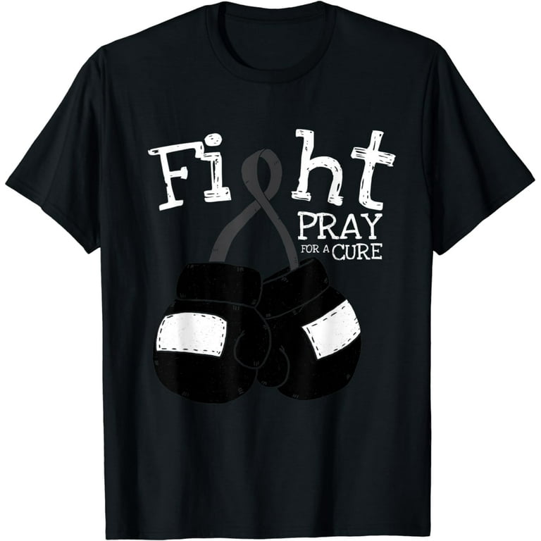 Skin Cancer Melanoma Awareness T-Shirt Black Ribbon Gift Skin Cancer Melanoma Awareness T-Shirt Black Ribbon Gift