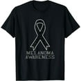 thumbnail image 1 of Black Ribbon Melanoma Fighter Skin Cancer Awareness T-Shirt, 1 of 4