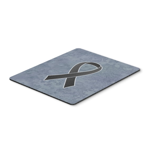 Black Ribbon for Melanoma Cancer Awareness Mouse Pad Hot Pad or Trivet