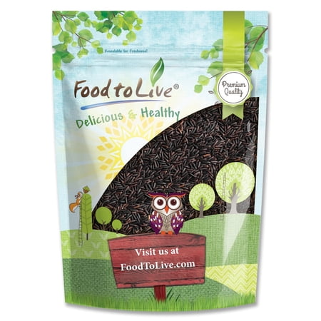 Black Rice, 1 Pound — Kosher, Raw, Vegan — by Food to Live