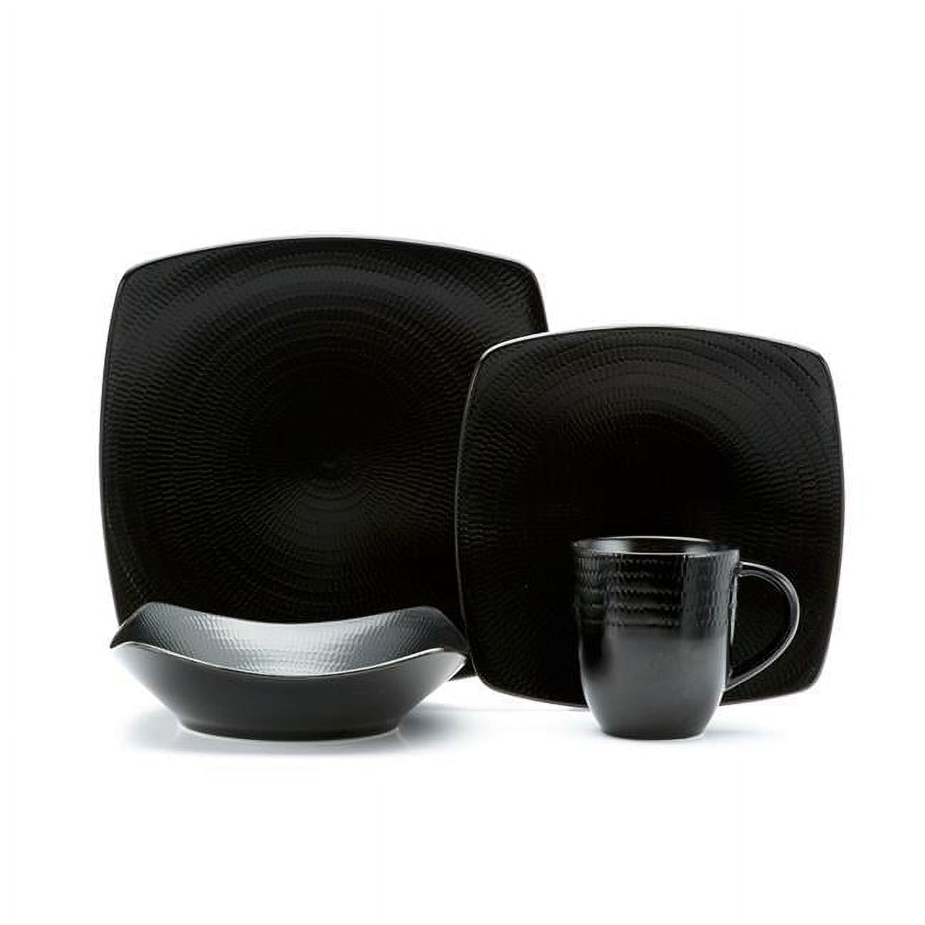 Black Rice Dinner Set, 16 Piece - Walmart.com