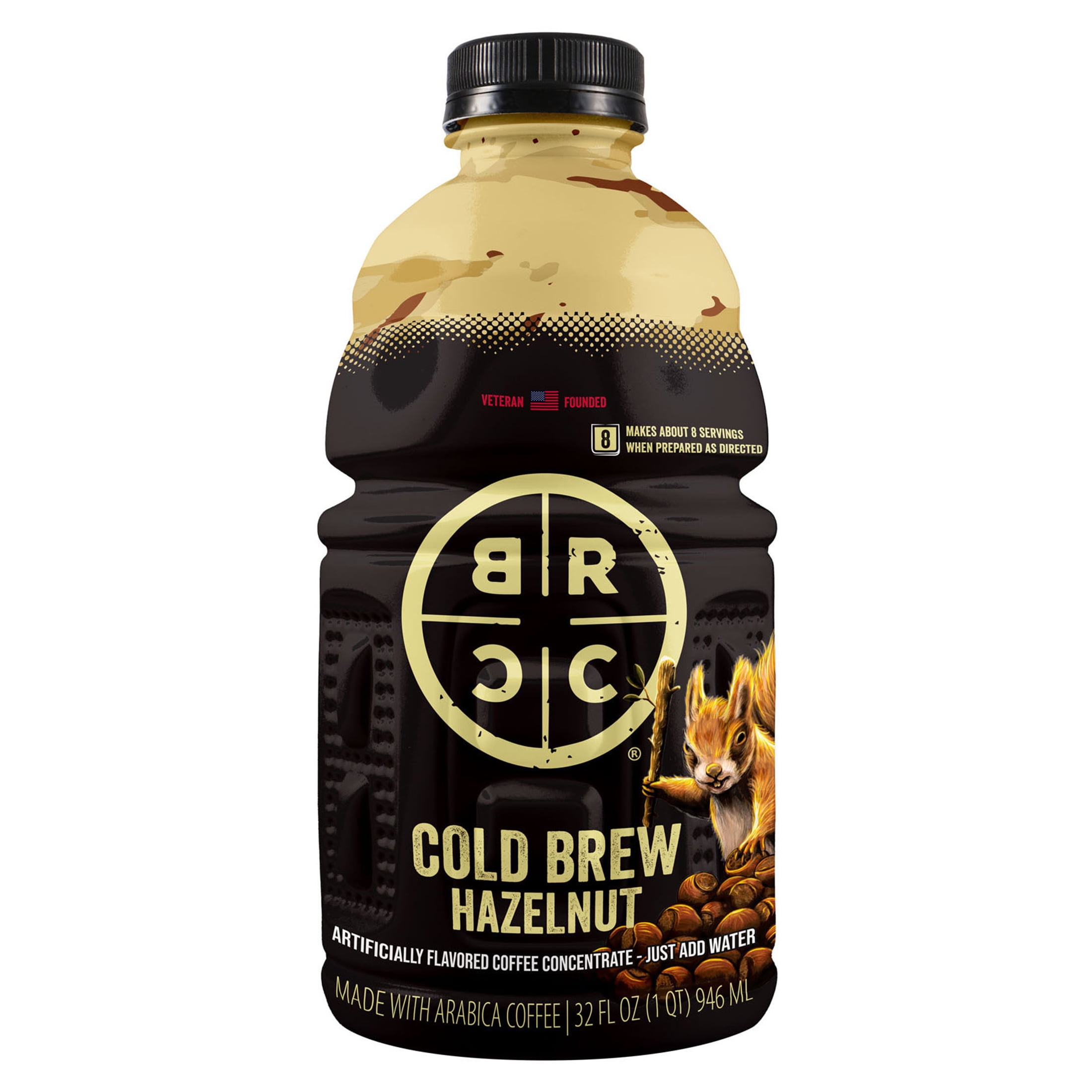 Black Rifle Coffee Company Hazelnut Cold Brew Coffee, Multi-Serve Concentrate, 32 oz