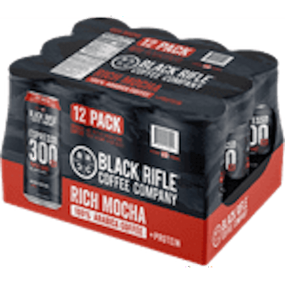 Black Rifle Coffee Company Iced Espresso Triple Shot, Rich Mocha, 15oz, Can, 12 Pk