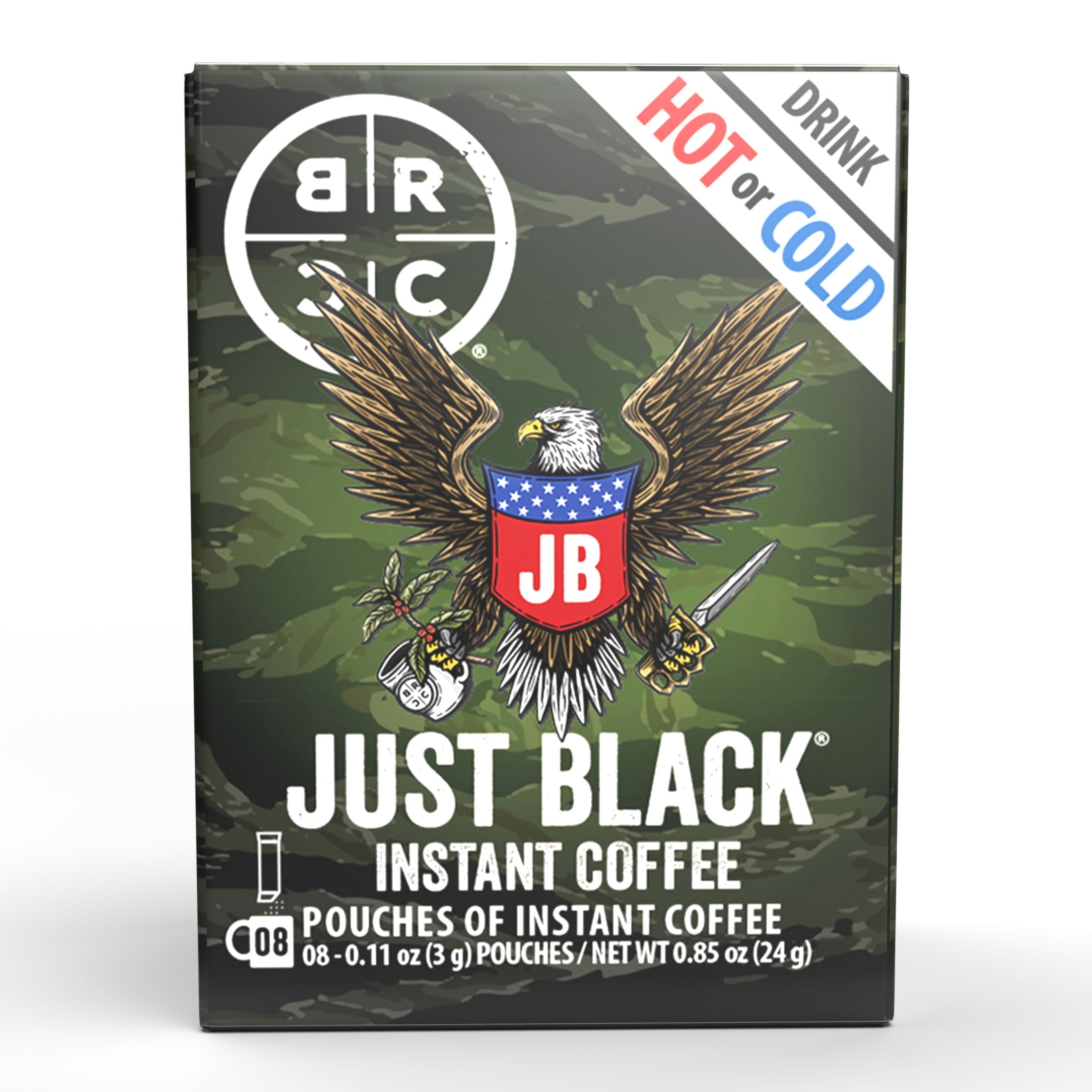 Black Rifle Coffee Company Just Black Instant Coffee Packets, Medium