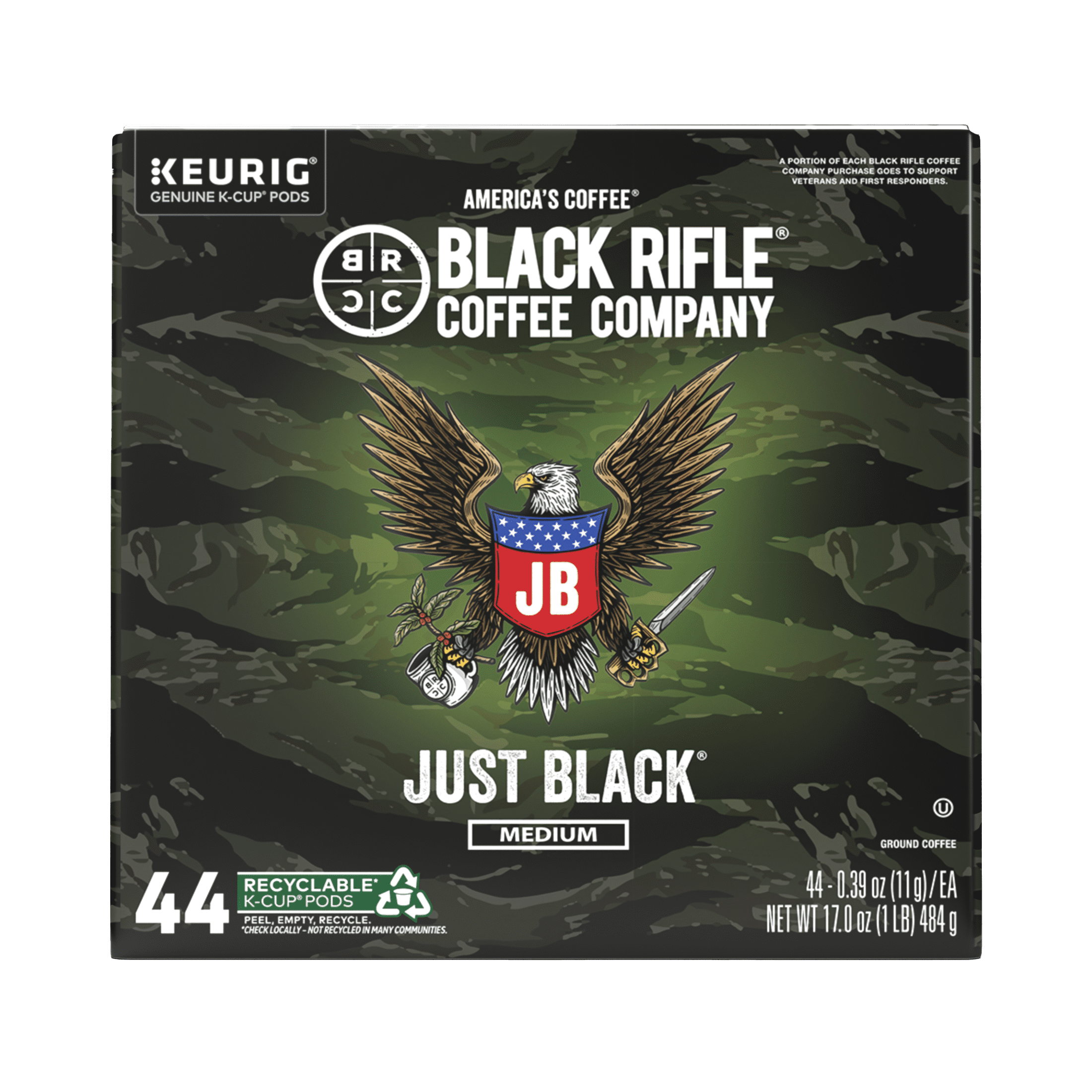 Black coffee ☕︎ページ Black Rifle Coffee Company Just Black Medium Roast K-Cups