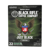 Black Rifle Coffee Company Just Black Keurig K-Cup Pods, Medium Roast, 22 Ct