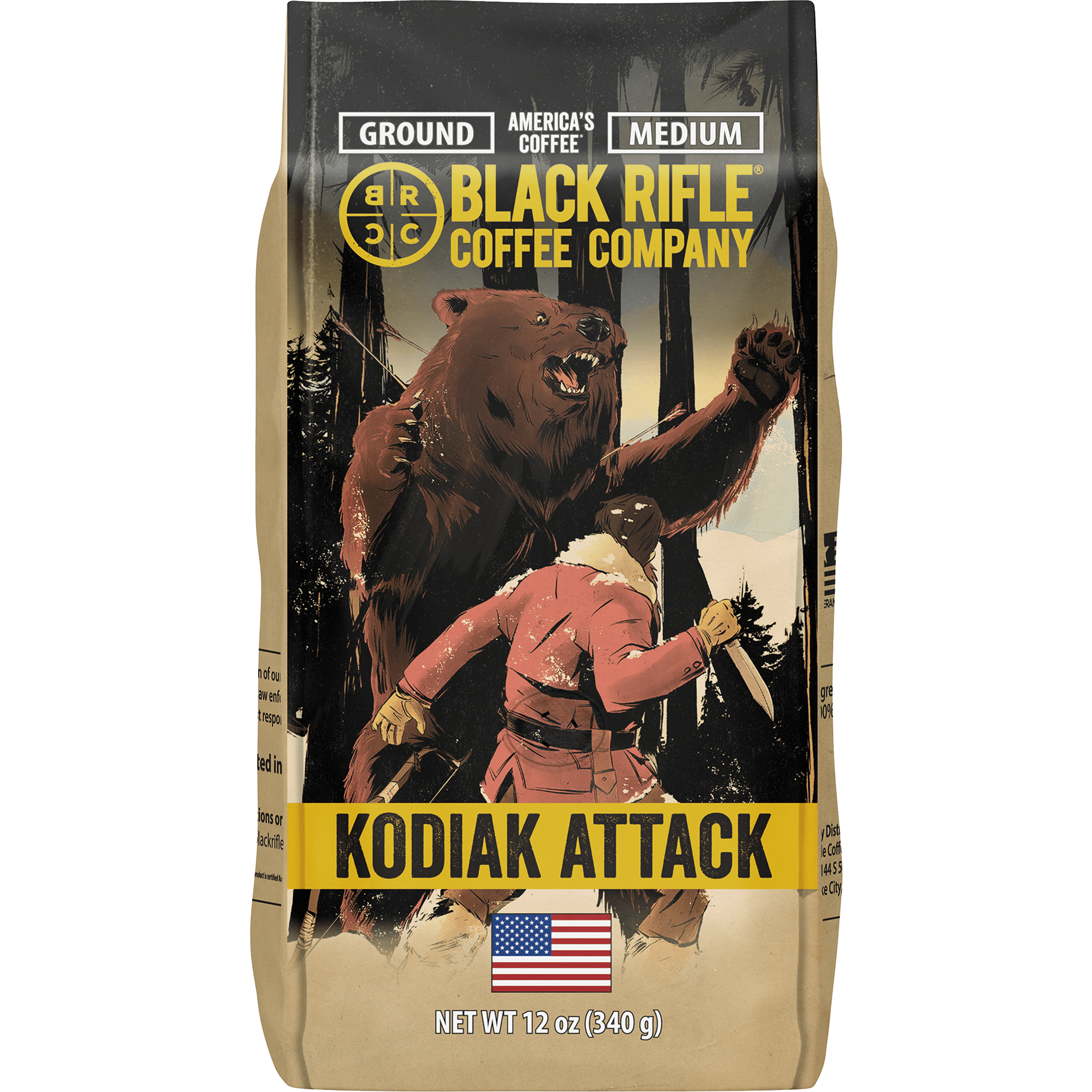 Black Rifle Coffee Company Kodiak Attack, Medium Roast, Ground Coffee, 12 oz deal from Walmart