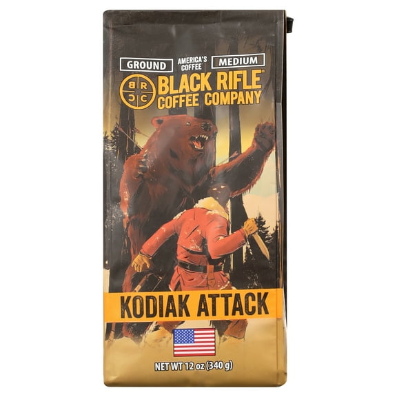 Black Rifle Coffee Company Kodiak Attack, Medium Roast, Ground Coffee, 12 oz