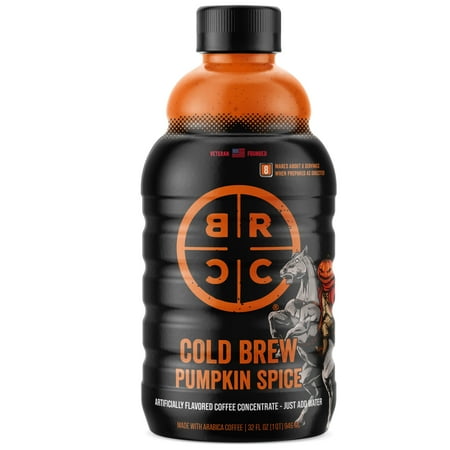 Black Rifle Coffee Company Pumpkin Spice Cold Brew Coffee Concentrate Drink for Instant Energy, 32 oz