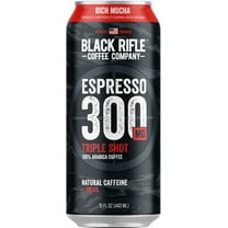 Black Rifle Coffee Company Ready to Drink Iced Flavored Espresso Triple Shot, Rich Mocha, 15oz, Can