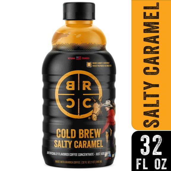 Black Rifle Coffee Company Salty Caramel Cold Brew Coffee, Multi-Serve Concentrate, 32 oz