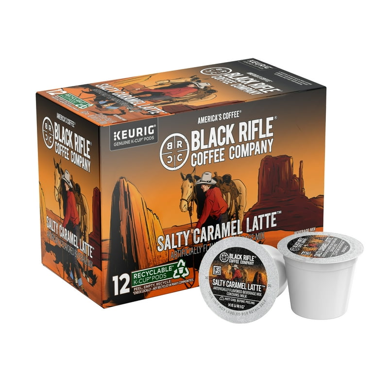 Black Rifle Coffee Co. Salty Caramel Latte Medium Roast K-Cups, 12