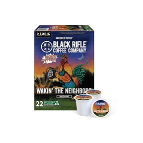 Black Rifle Coffee Company Wakin the Neighbors High Caffeine Keurig K-Cup Pods, Medium Roast, 22 Ct