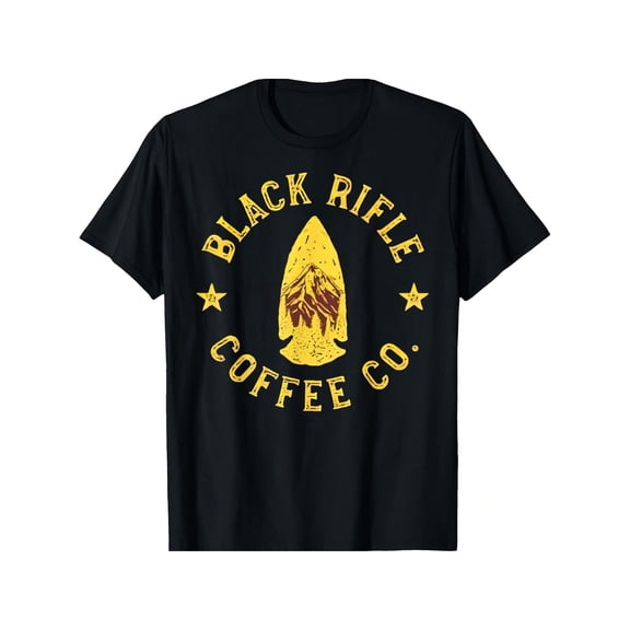 "Black Rifle Coffee" Graphic - Casual Crew Neck, Short Sleeve, High-Quality Cotton, Perfect for Casual Attire, Father'S Day & Gifts, Gift Tshirt | Bold Graphic Tee | Cotton Tshirt
