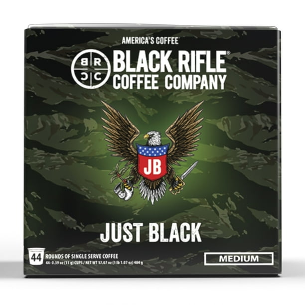 Black Rifle Coffee Just Black KCup Pods, Medium Roast, 44 Ct