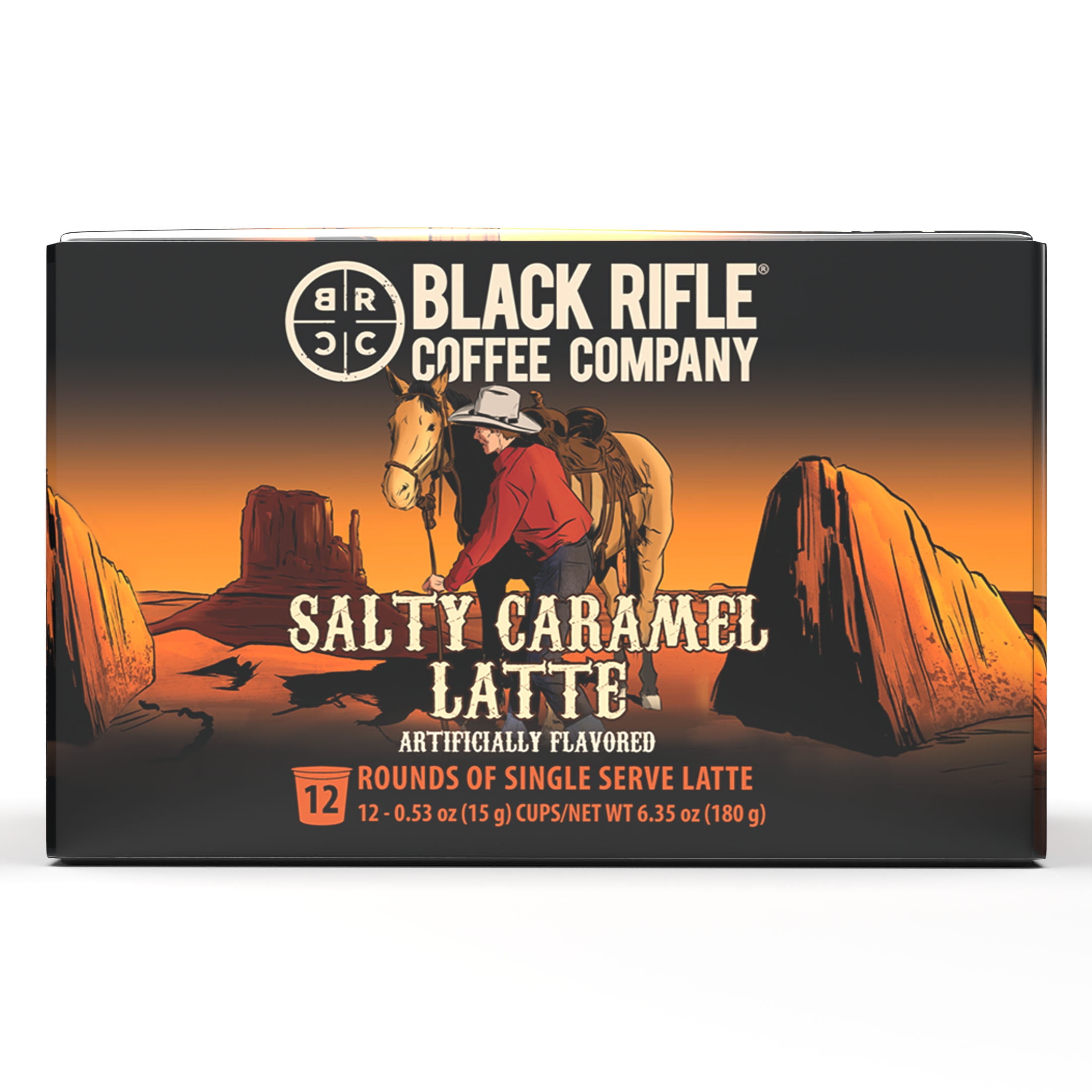 (3 pack) Black Rifle Coffee Company Salty Caramel Latte KCup Pods