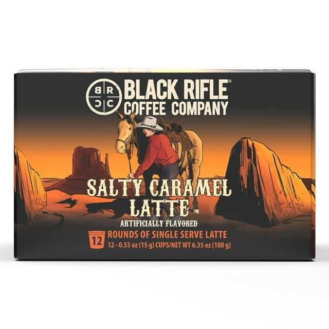 Black Rifle Coffee Salty Caramel Latte KCup Pods, 12 Ct
