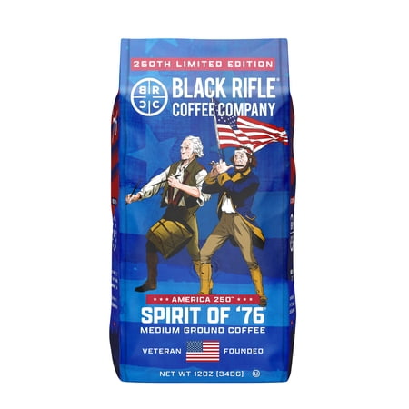 Black Rifle Coffee Spirit of '76, Medium Roast, Ground Coffee, 12 oz