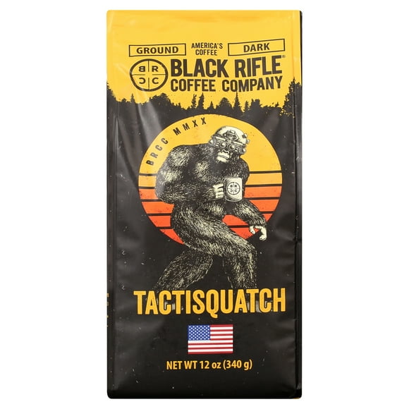 Black Rifle Coffee Tactisquatch, Dark Roast, Ground Coffee,12 oz
