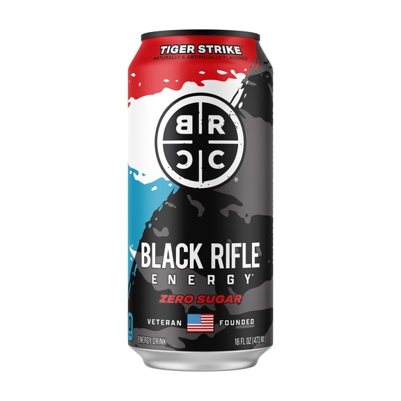 Black Rifle Energy TIGER STRIKE Zero Sugar Energy Drink, 200mg Caffeine , 16 fl oz Single Can