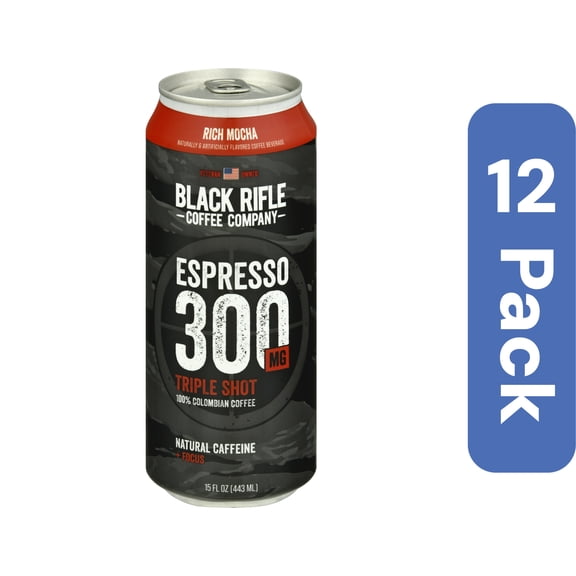 Black Rifle Mocha Espresso Coffee Ready To Drink 15 fl oz (Pack Of 12)