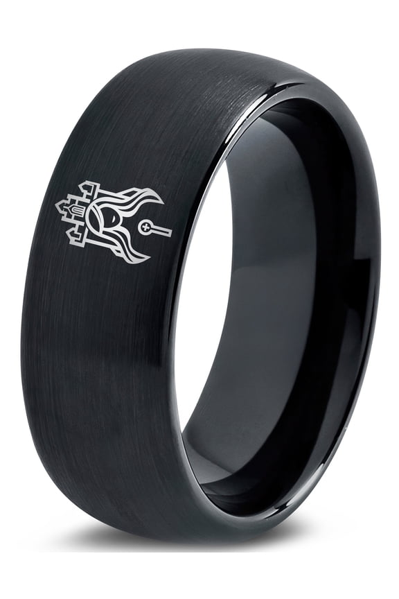 Black Ring Gamer Tungsten Best Gift Matching Rings Softball Mom Teen Gifts Men Gay Set Dad