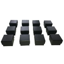 Black Ring Gift Box with Foam and Velvet Insert Wholesale Pack of (12)