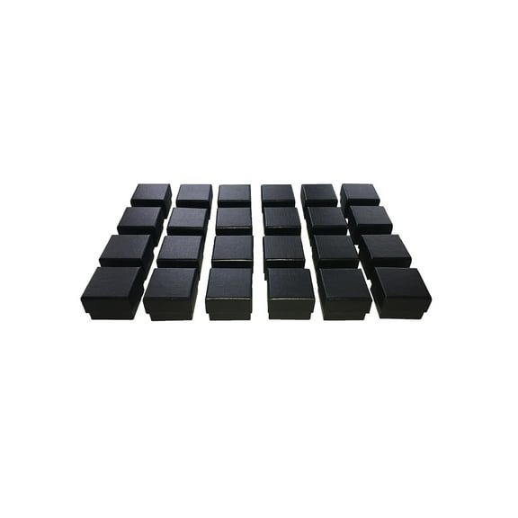 Black Ring Gift Box with Foam and Velvet Insert Wholesale Pack of (24)