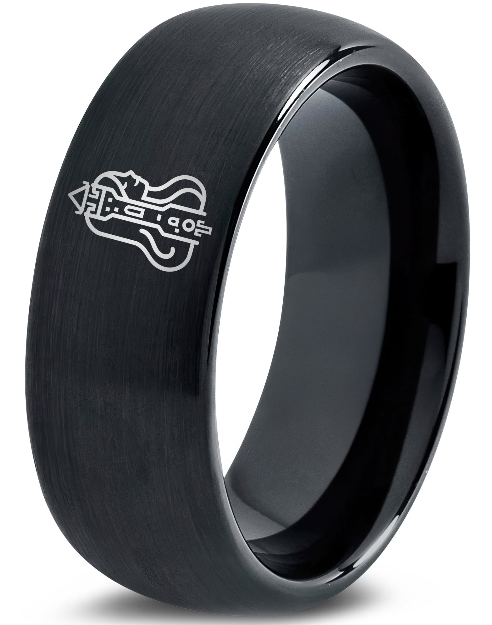 Black Rings Women Tungsten Gamer Mothers Day Gifts Metal Unique — free download