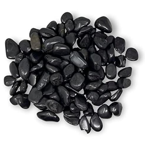 Black River Rocks For Plants 15 Pounds Black Rocks With Smooth