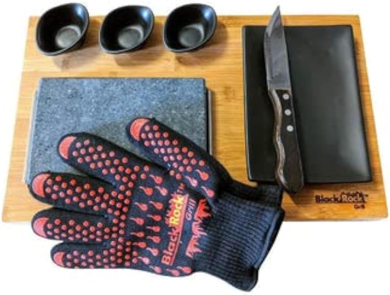 Black Rock Grill Steak Stone, Hot Stone Grill - Sizzling Hot Rock ...