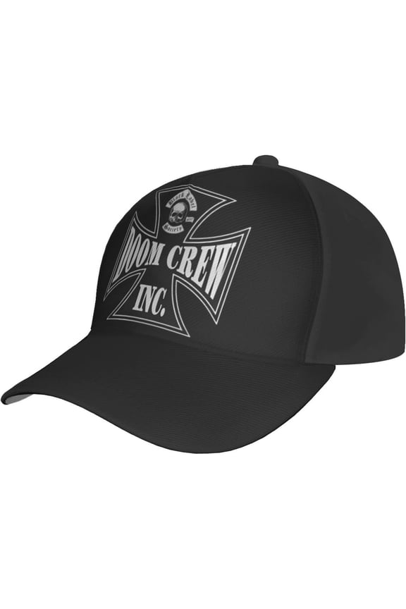 Black Rock Label Music Society Band Doom Crew Inc Baseball Cap Adjustable Hat Casual Outdoor Sun Chapeau Unisex Black 2025 new model