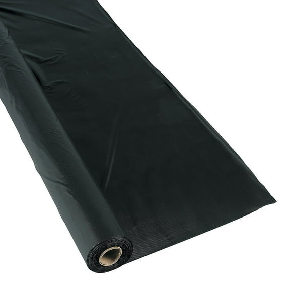Black Roll Tablecloth(40" X 250') - Party Supplies - 1 Piece