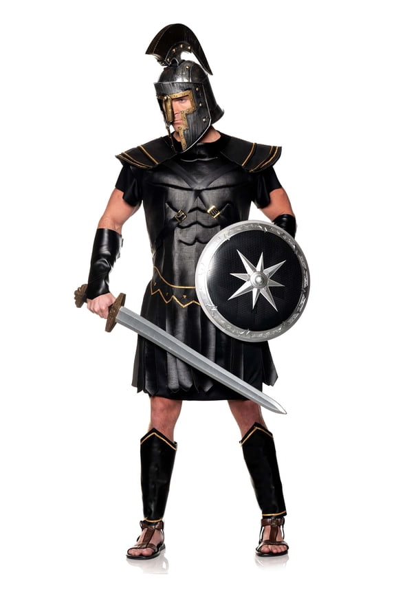 Black Roman Warrior Men's Costume