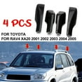 thumbnail image 1 of Black Roof Rack Cover Rail End Shell Replacement for Toyota for RAV4 XA20 01- 05, 1 of 8