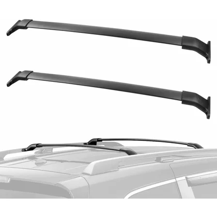 MOSTPLUS Roof Rack Luggage Carrier Crossbars Set for 2011-2017 Honda Odyssey w/ Side Rail