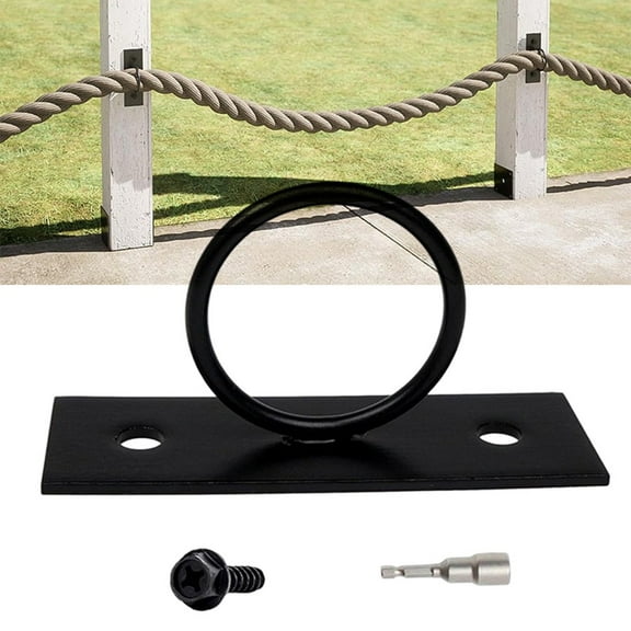 Black Rope Bracket Rope Holder 304 Stainless Steel Hassle-free Process