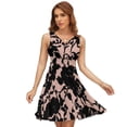 thumbnail image 1 of Black Rose Dress Fashion Beach Long Dresses Female Party Printed Sundress, 1 of 7