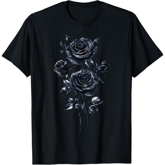 Black Rose Flower Botanist Garden Flower Black Rose T-Shirt