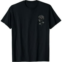 Black Rose Graphic T-Shirt, Small