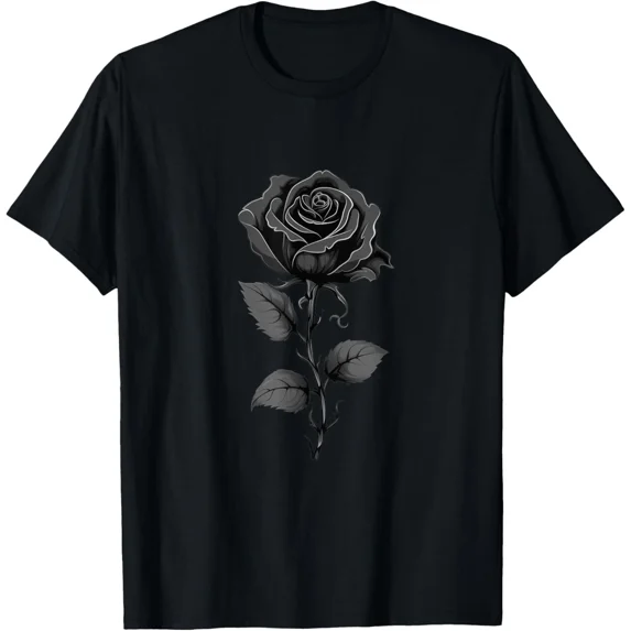 Black Rose Graphic T-Shirt
