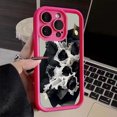 Black Rose Lotus Silicone Phone Case for iPhone 15 14 13 12 11 Pro Max