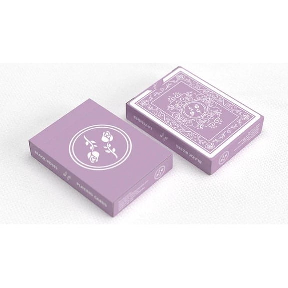Black Roses Playing Cards: Lavender Gilded Edition by Daniel Schneider