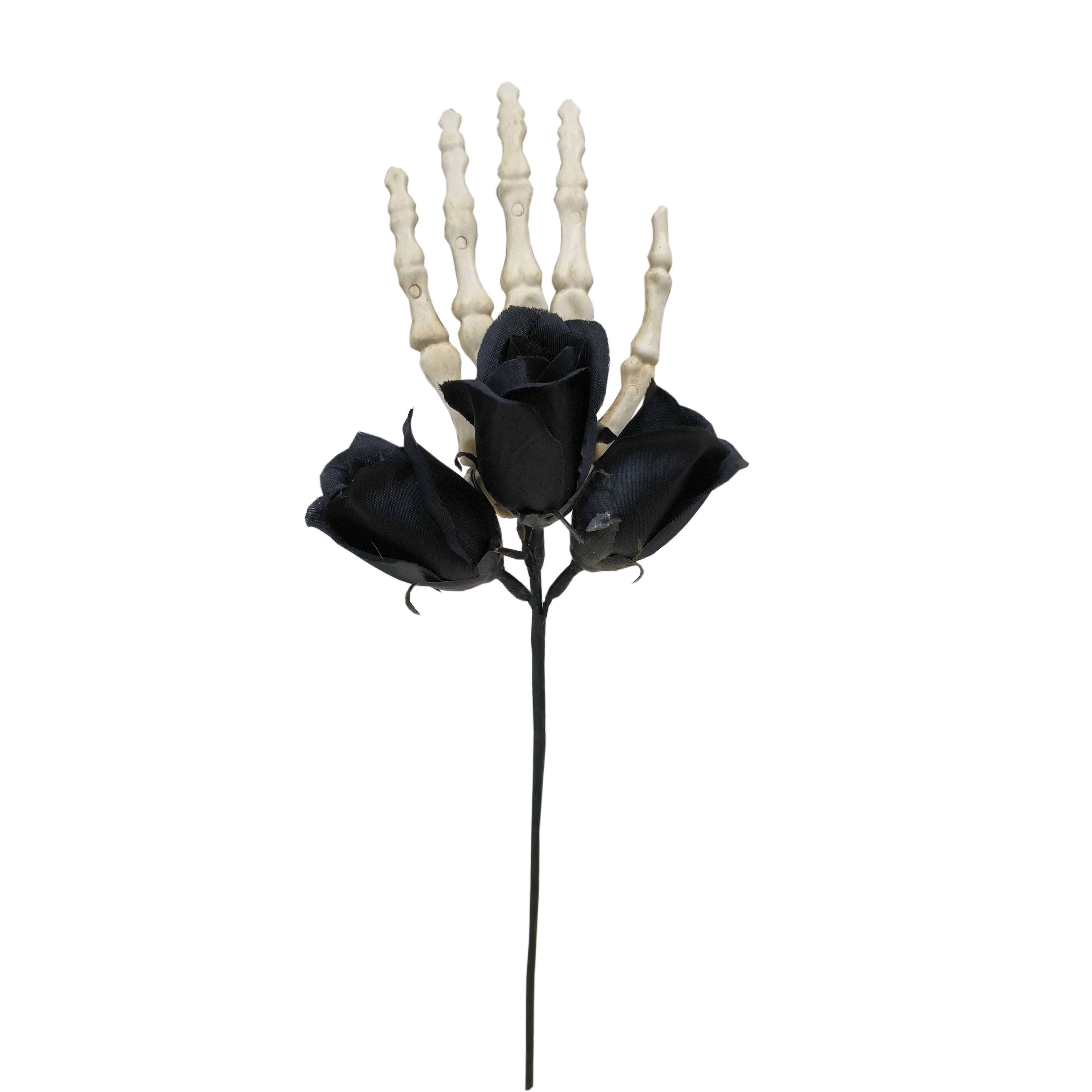Black Roses & Skeleton Hand Pick by Ashland®, Halloween Decorations