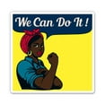 thumbnail image 1 of Black Rosie the Riveter We Can Do It - 5" Vinyl Sticker - For Car Laptop I-Pad - Waterproof Decal, 1 of 1