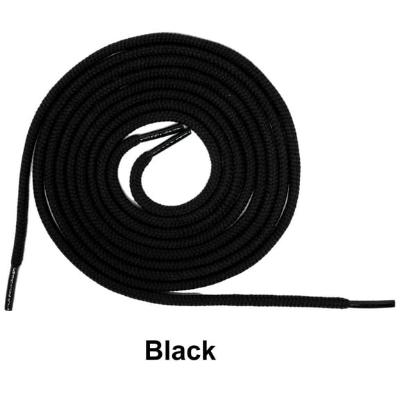 Black Round Athletic Sneaker 27 36 45 54 63 Inch Shoelaces