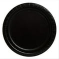 thumbnail image 1 of Black Round Paper Dinner Plates - AFN19" (Pack of 8) - Eco-Friendly & Disposable Tableware - Perfect for Celebrations, Weddings & Gatherings, 1 of 2