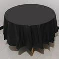 thumbnail image 1 of Black Round Tablecloth – Ngheia 84 Inch Polyester Circular Table Cover for Dining & Events, Stain & Wrinkle Resistant Washable Fabric, Perfect for Parties & Spring Gatherings, 1 of 8