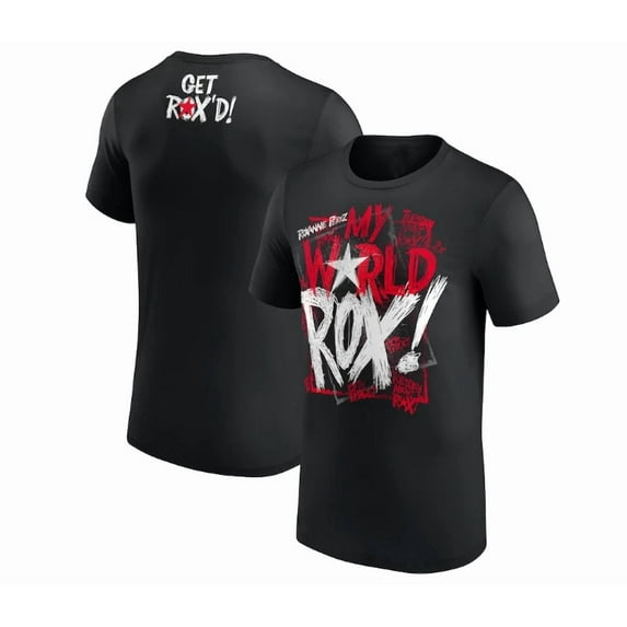 Black Roxanne Perez My World Rox T-Shirt,Black Color,Size 2XL
